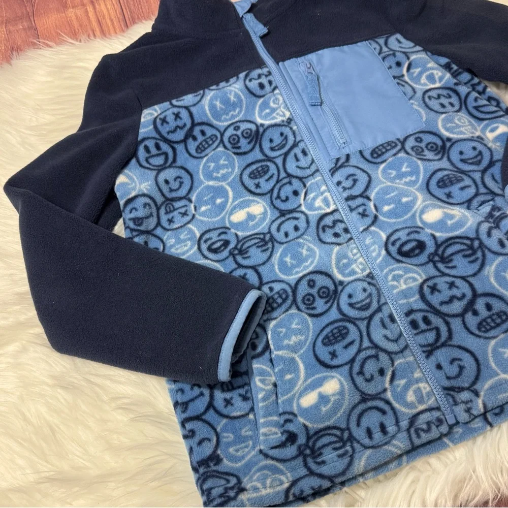 Jumping Beans Blue Zip Up Fleece Jacket - Boys Size 8